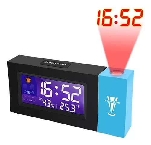 DOITOOL Reloj de mesa luminoso LED reloj despertador digital despertador  eléctrico reloj despertador espejo 1pc LED reloj digital escritorio reloj