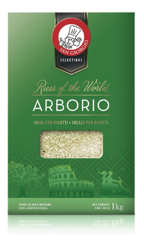 Arroz Arborio San Giorgio X 1 Kilo Origen Italia Gourmet