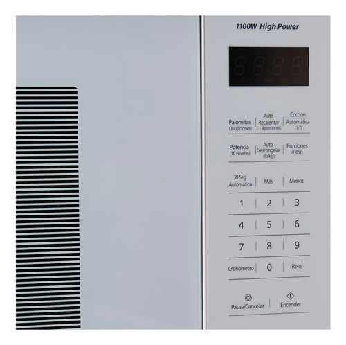 Microondas Panasonic 1.3 Pies Grill Blanco Nn-sb636wruh
