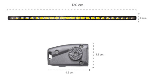 Iol Barra Led 47 Pulgadas 6500k Csp Bicolor Blanco Amarillo