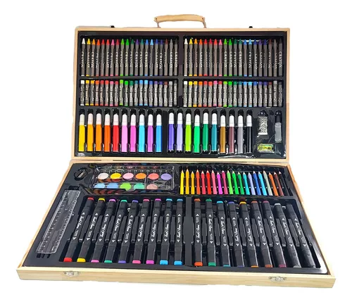 Set De Arte Para Niños, Colores Marcadores Crayolas Acuarela