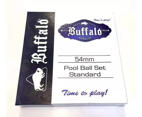 Ref: E13218-54 - Jogo de Bolas Para Bilhar Numeradas 54mm Buffalo
