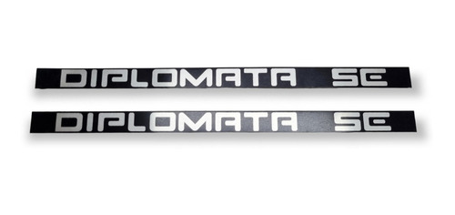 Plaqueta Emblema Diplomata Se 91 92 Aplique Lateral Alumínio