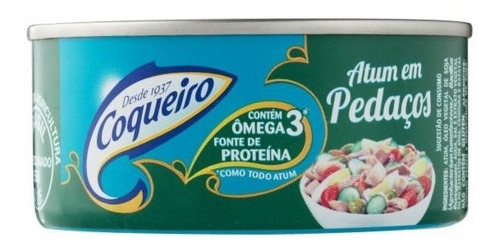 Peixe Enlatado Atum Em Pedaços Coqueiro Lata De Atum Em Oléo