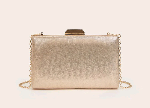 Bolsa Festa Clutch Dourada Com Alça Shein