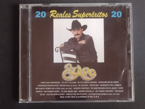 Cd El Chapo 20 Reales Súper Éxitos 