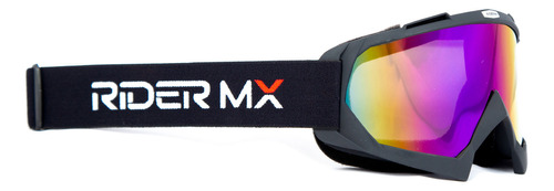 Oculos Motocross Trilha Enduro Lente Colorida Moto Proteção Cor da armação Preto Cor da lente Iridium Colorido Tamanho Único