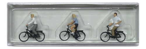 Figuras Para Maquetas H0 Preiser 10336 Ciclistas