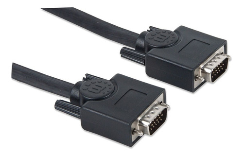 Cable Vga Manhattan Para Monitor O Proyector 11 Mts Negro C/