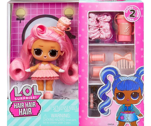 Lol Surprise Hair Hair Hair Doll Serie 2, 8 Cm