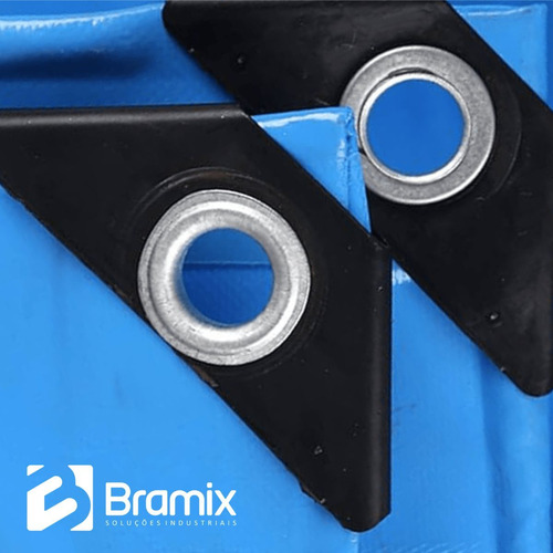 Lona Caminhão 6x3 100g/m2 Azul Carga Piscina Toldo Bramix