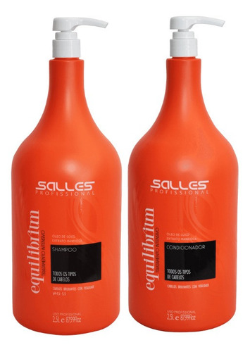 Kit Lavatorio Shampoo E Condicionador Oleo De Coco 2,5 Litro
