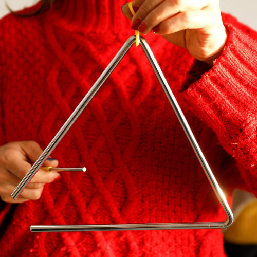 Patioer Juego De 6 Instrumentos Triangulares (4 Pulgadas, 5