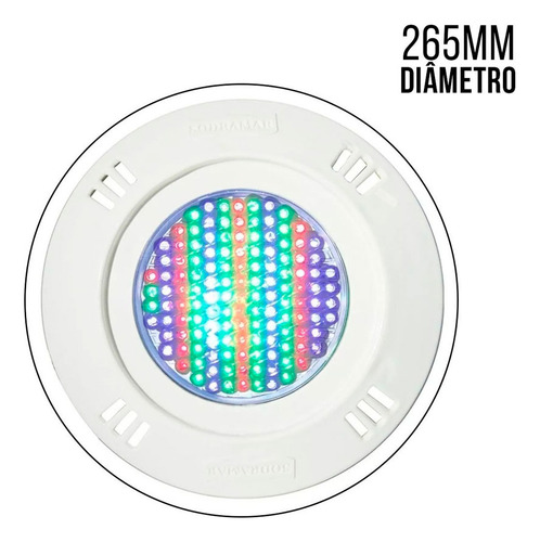 Refletor Rgb Para Piscina Sodramar Led 133 Pratic Hiper 16m²