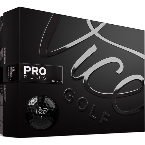 Pelotas Bolas De Golf Vice Pro Plus Edicion Limitada Negro