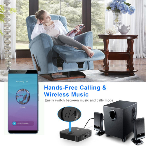 . Bluetooth 5.0 2 Em 1 Receptor Transmissor Sem Fio De 3,5