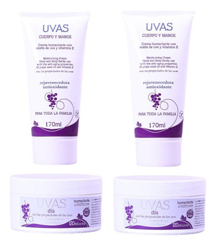 Cremas Uvas Cuerpo Y Rostro