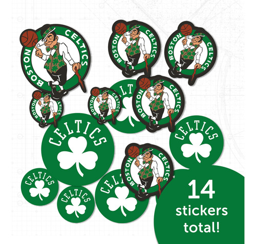 Calcomanías Nba Boston Celtics Desert Cactus Vinilo
