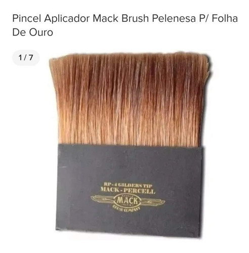 Pincel Aplicador Mack Brush Folha De Ouro / Douracao