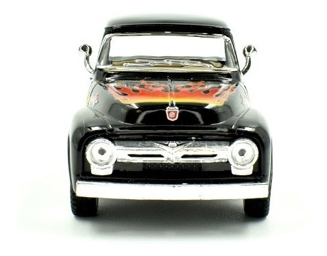 Ford F100 Pickup 1956 Flamas Friccion Escala 1:40 Kinsmart