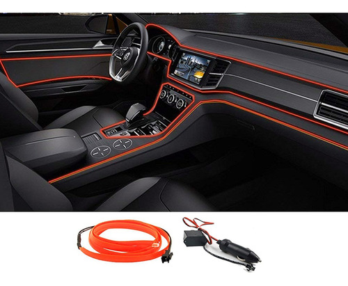 Cinta Led . Con Enchufe Naranja Tunnig