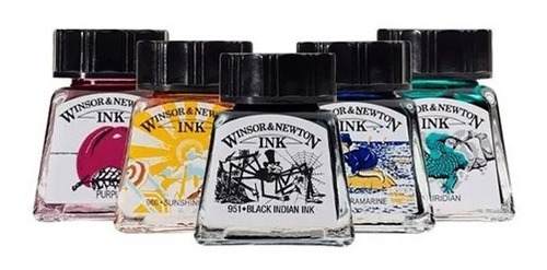 Tinta Winsor And Newton Dibujo Profesional Ink Frasco Vidrio