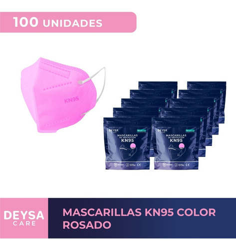  Mascarillas Kn95 10 Env. Resellable 10 Un C/u (100 Un)