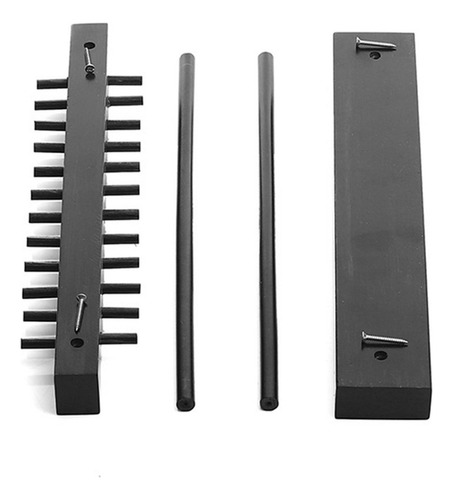 2 Estantes De Madera Con 24 Ganchos Para Colgar Collares Y J