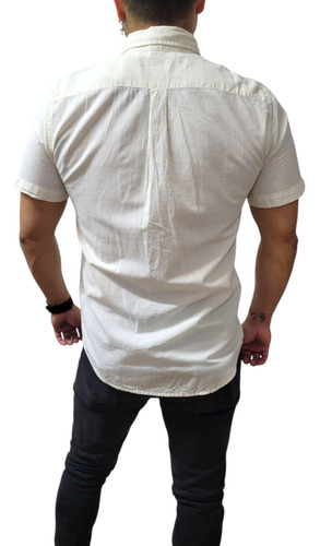 Camisa Levis De Caballero Color Crema Ajustada Moderna