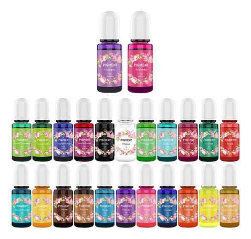 Resina Epoxi Pigmento Resina Colorante 10ml Tinte 24 Colores