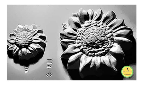 Molde Placa Girasol Flores Jabón De Souvenir Bombón Liniers