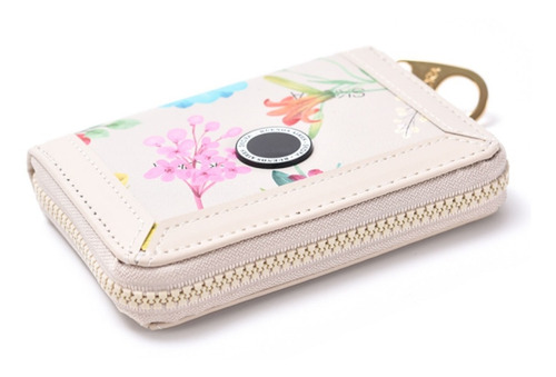 Imagen 4 de 10 de Billetera De Mujer Skora Floreada Con Caja Dama Maple Envio