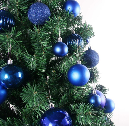 12 Esferas Plásticas Paquete Colores Navideños