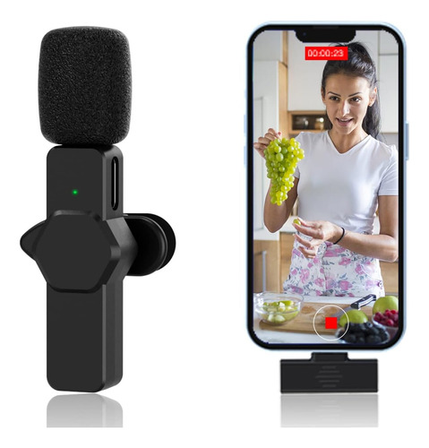 Micrófono Lavalier Inalámbrico Compatible Con Android Teléfo