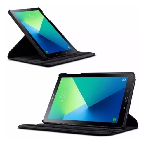 Imagem 3 de 8 de Capa Giratória + Película Tablet Galaxy Tab A 10.1 T580 T585