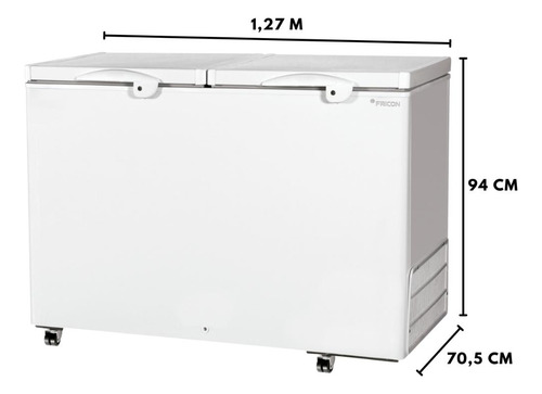 Freezer Horizontal 411 Litros Dupla Ação Hced411 Fricon