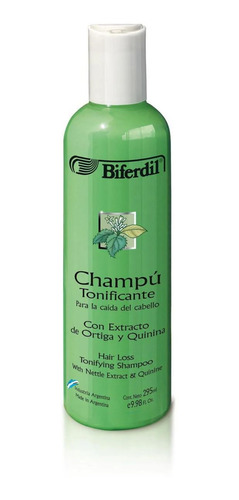 Shampoo Biferdil 295 Ml Ortiga Y Quinina