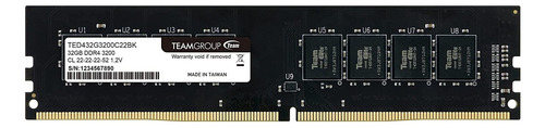 Memoria Ram Team Elite 32gb Dimm Ddr4-3200