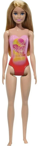 Barbie Muñeca Rubia Traje De Baño Playa