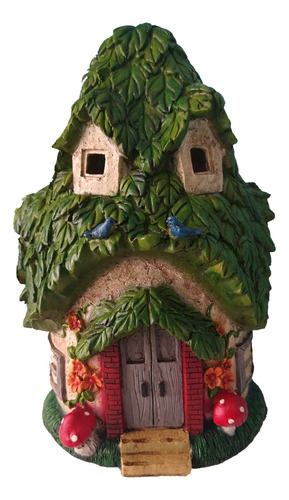 Figura Decorativa Casa De Duende Tipo Árbol Grande