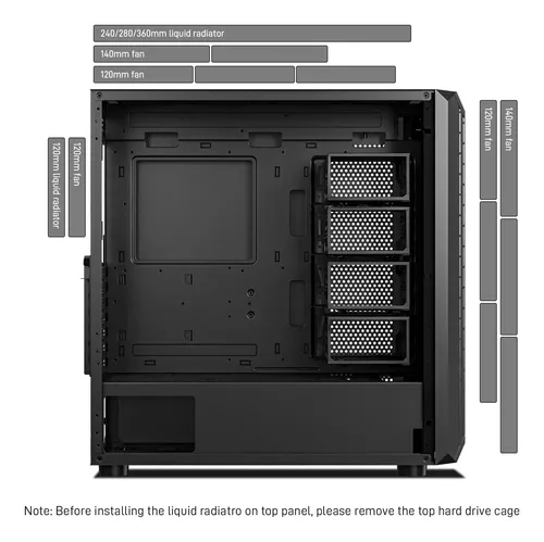 Darkrock Classico Storage Master Case Atx - Carcasa De Compu