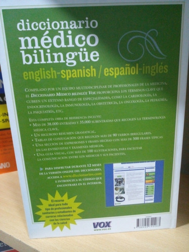 Diccionario Medico Bilingue Español - Ingles