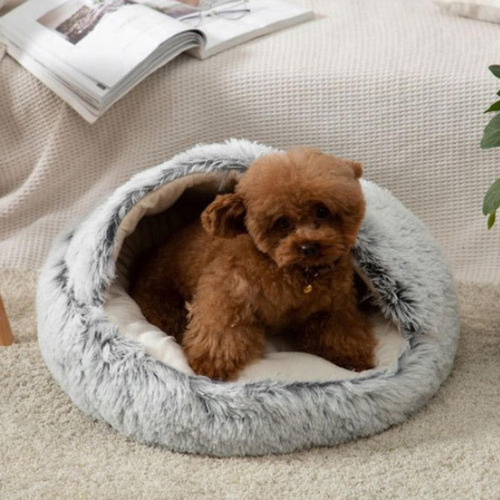 Th1 Cama Para Mascotas, Redonda, Suave, De Felpa, Nido,