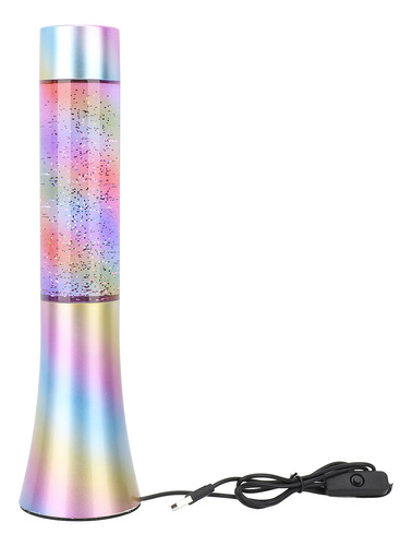 Led Rainbow Glitter Liquid Motion De 13 Pulgadas Con Aliment