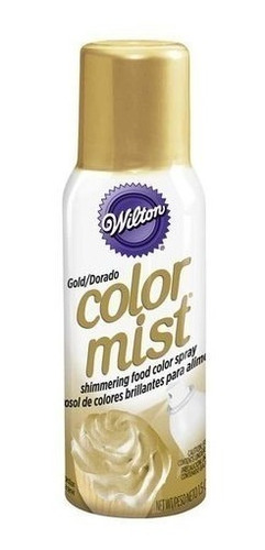 Imagen 1 de 7 de Color Mist Wilton Color En Aerosol Comestible Dorado