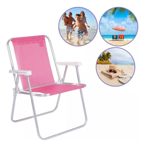 Cómoda silla de playa para acampar, piscina, piscina, verano
