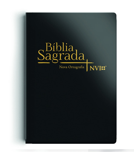 Bíblia Nvi Grande Novo Testamento - 2 Cores Capa Semi Luxo Preta, De Sbi. Geo-gráfica E Editora Ltda, Capa Mole Em Português, 2020