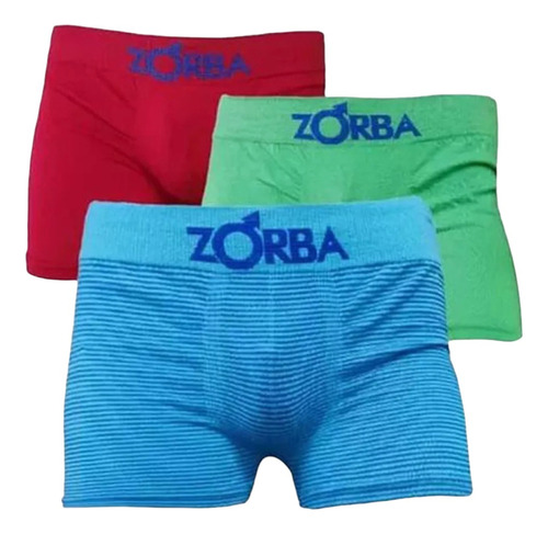 Pack X 4  Boxer Zorba De Niño Algodón Sin Costura  Art. 112