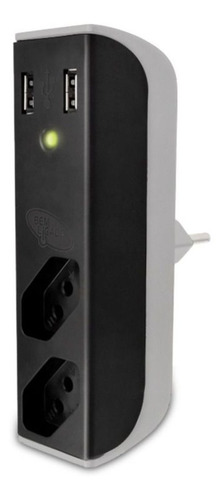 Filtro De Linha Com 2 Tomadas 20a + 2 Entradas Usb Bright