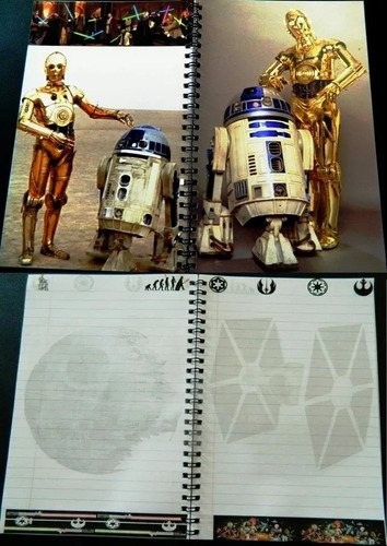Libreta Star Wars Cuaderno Varios Modelos Hojas Adornadas